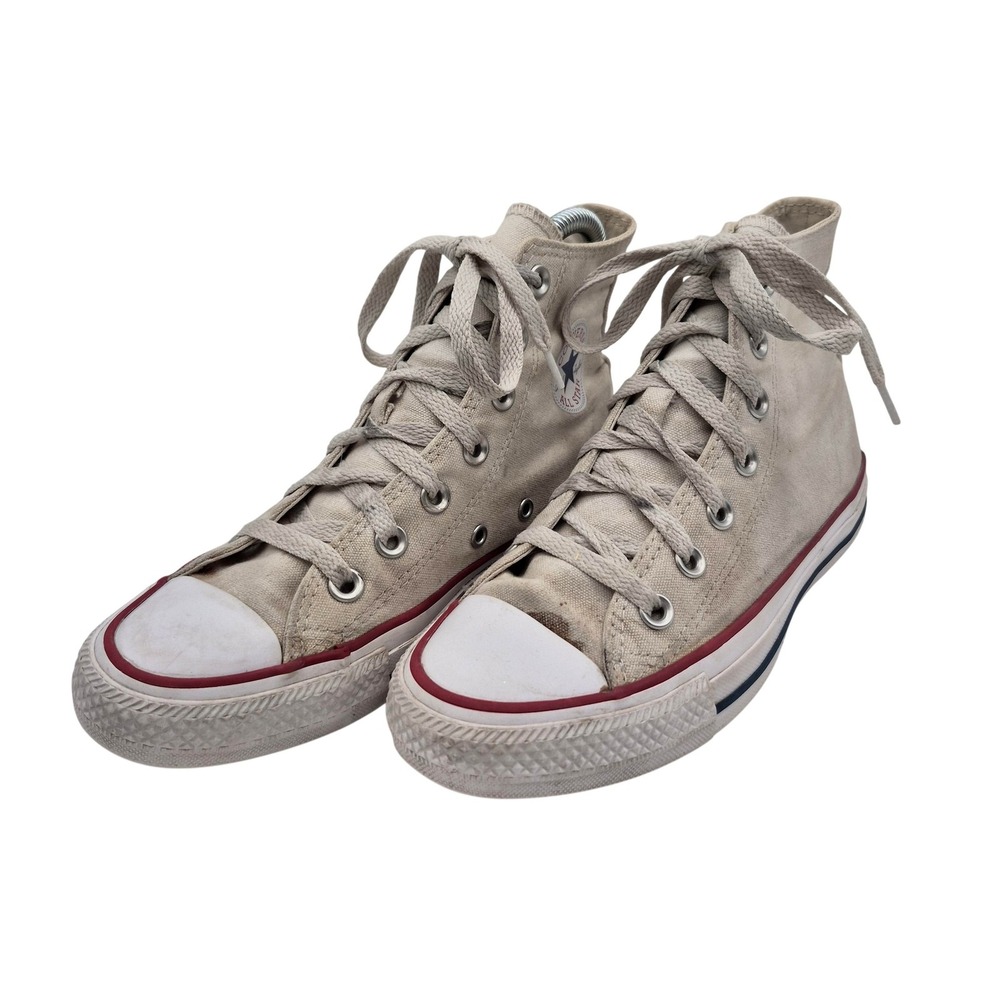 Converse Shoes Mens Size 4 Beige Chuck Taylor All Star High Top Canvas Sneakers